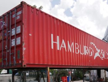 Coastal Containers 40ft red container high cube