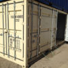 White 20ft side opening container